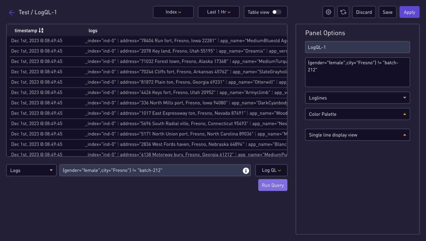 LogQL1 Query